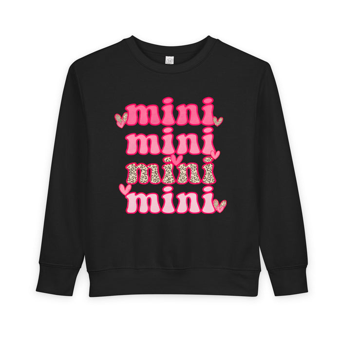 Mama & Mini 4x Valentine Sweatshirt (Black)