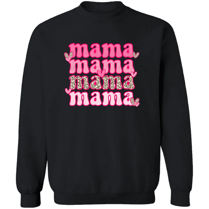 Mama & Mini 4x Valentine Sweatshirt (Black)