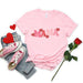 Mama & Mini Valentine Hearts Matching Tees (Pink) — matching set