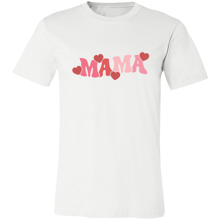 Mama & Mini Valentine Hearts Matching Tees (White) — matching set