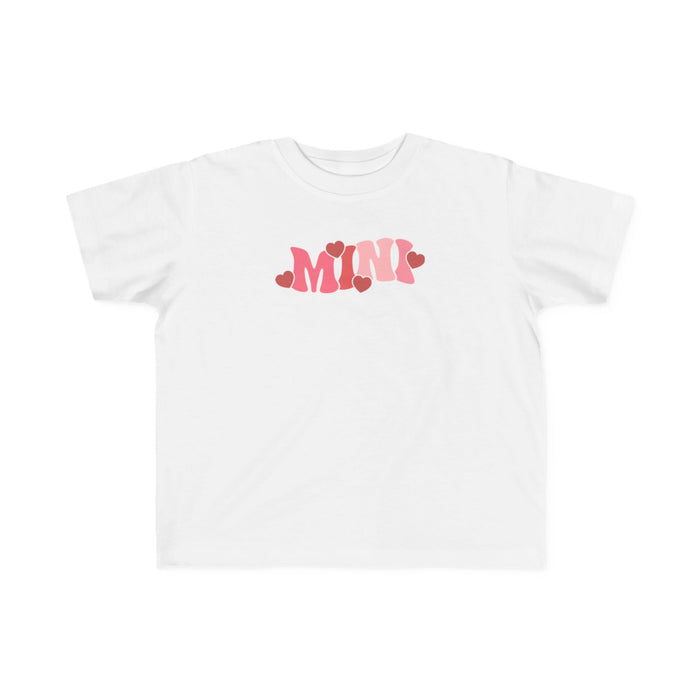 Mama & Mini Valentine Hearts Matching Tees (White) — matching set