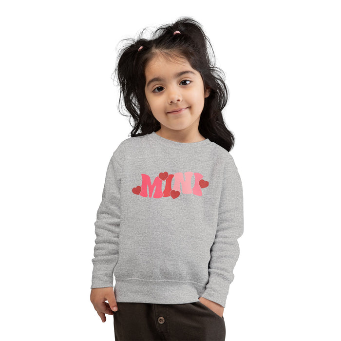 Mama & Mini Valentine Hearts Sweatshirts (Grey)