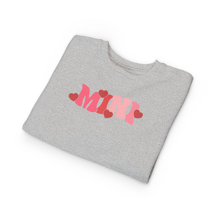 Mama & Mini Valentine Hearts Sweatshirts (Grey)