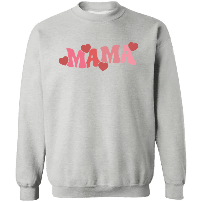 Mama & Mini Valentine Hearts Sweatshirts (Grey)