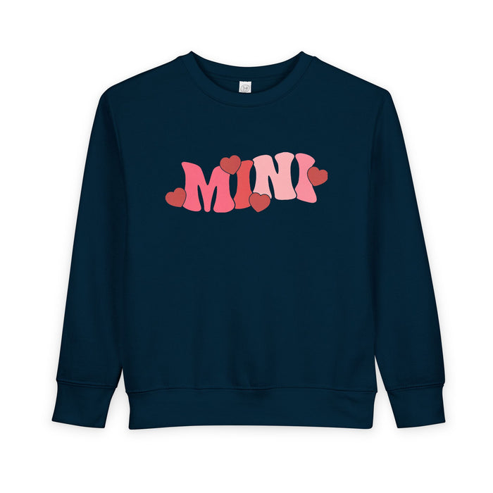 Mama & Mini Valentine Hearts Sweatshirts (Navy)
