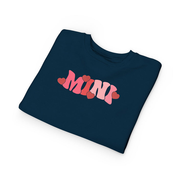 Mama & Mini Valentine Hearts Sweatshirts (Navy)