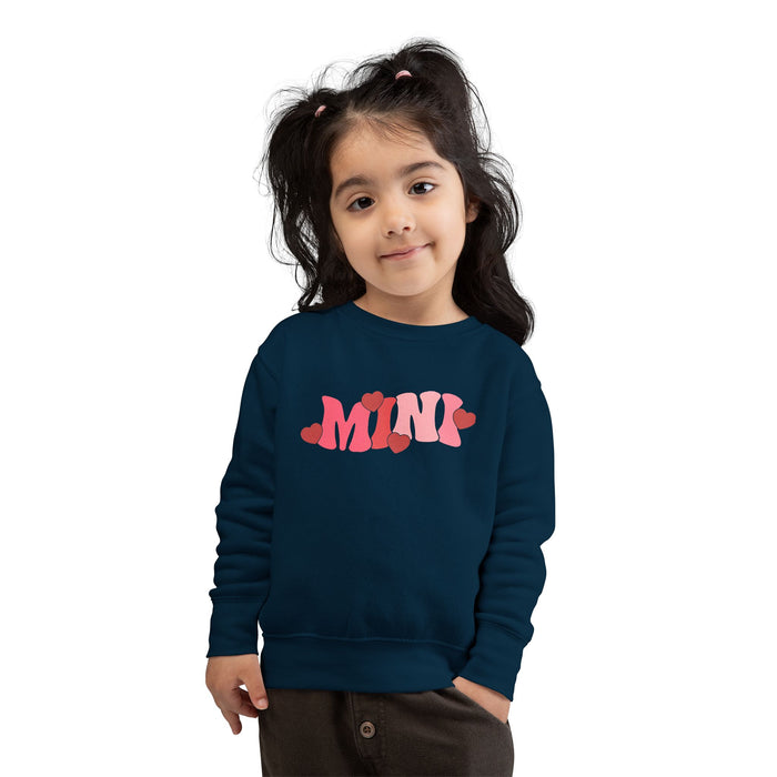 Mama & Mini Valentine Hearts Sweatshirts (Navy)