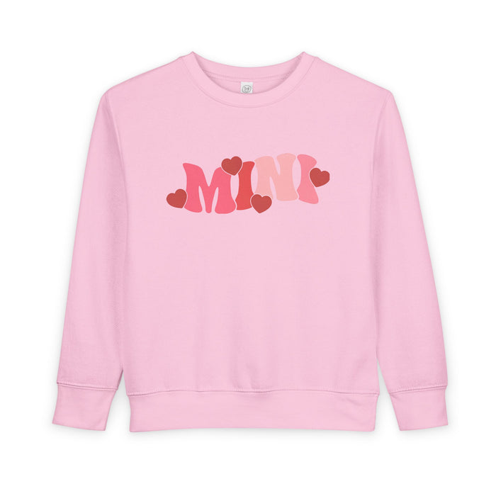 Mama & Mini Valentine Hearts Sweatshirts (Pink)