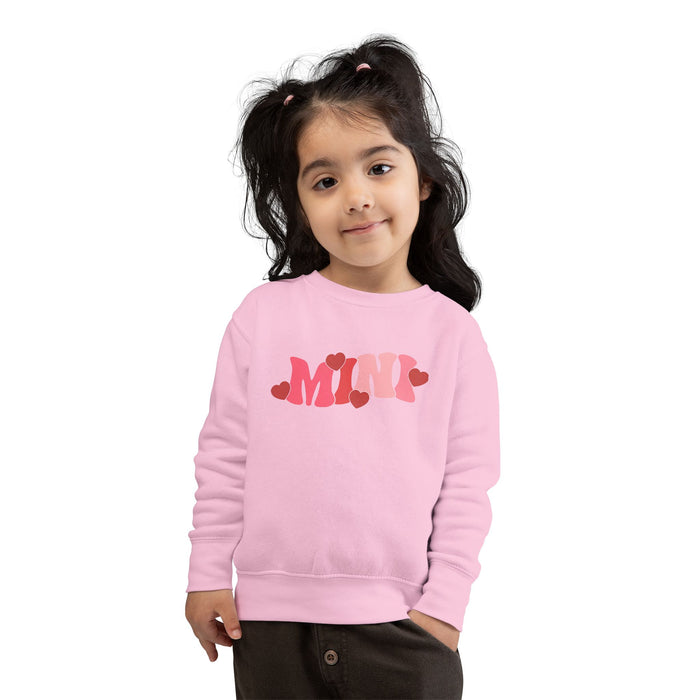 Mama & Mini Valentine Hearts Sweatshirts (Pink)