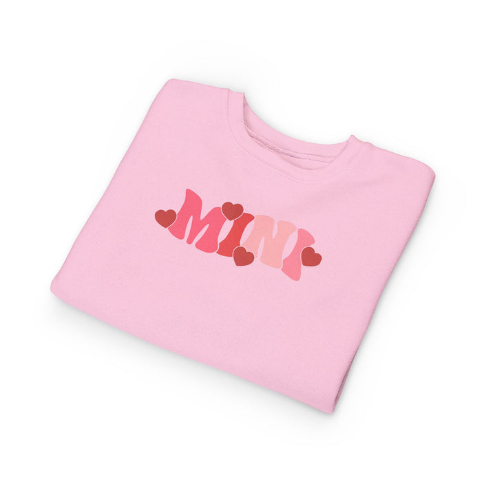 Mama & Mini Valentine Hearts Sweatshirts (Pink)