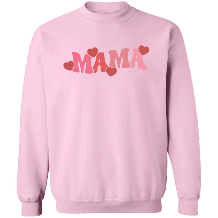 Mama & Mini Valentine Hearts Sweatshirts (Pink)