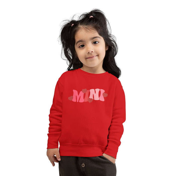 Mama & Mini Valentine Hearts Sweatshirts (Red)