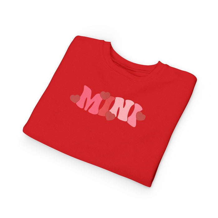 Mama & Mini Valentine Hearts Sweatshirts (Red)