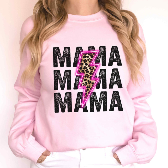 Mama Neon Lightning Bolt Sweatshirt