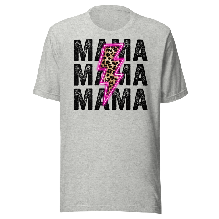 Mama Neon Lightning Bolt T-Shirt