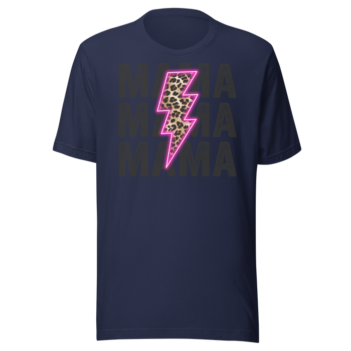 Mama Neon Lightning Bolt T-Shirt