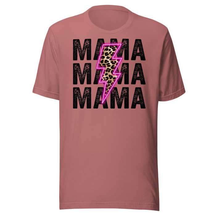 Mama Neon Lightning Bolt T-Shirt