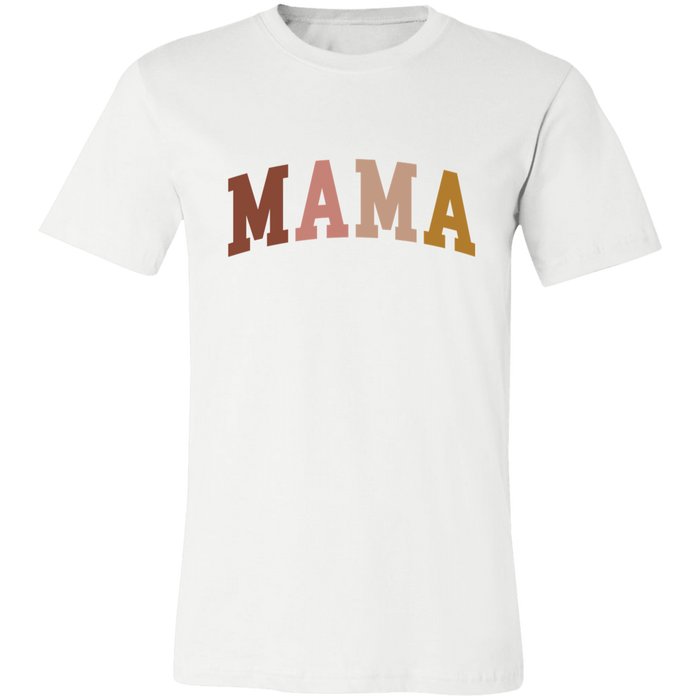 Mama Neutral Color Block Shirt Set (White) — graphic t-shirt
