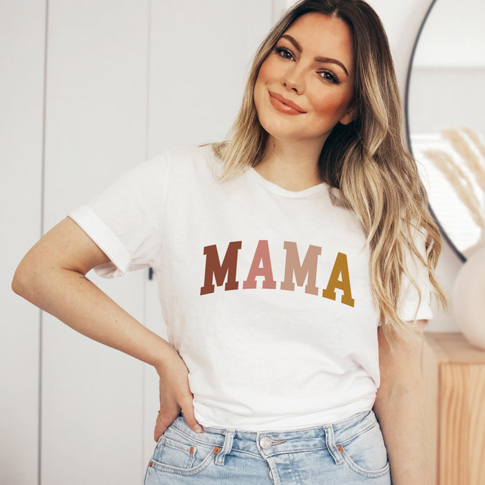 Mama Neutral Color Block T-Shirt