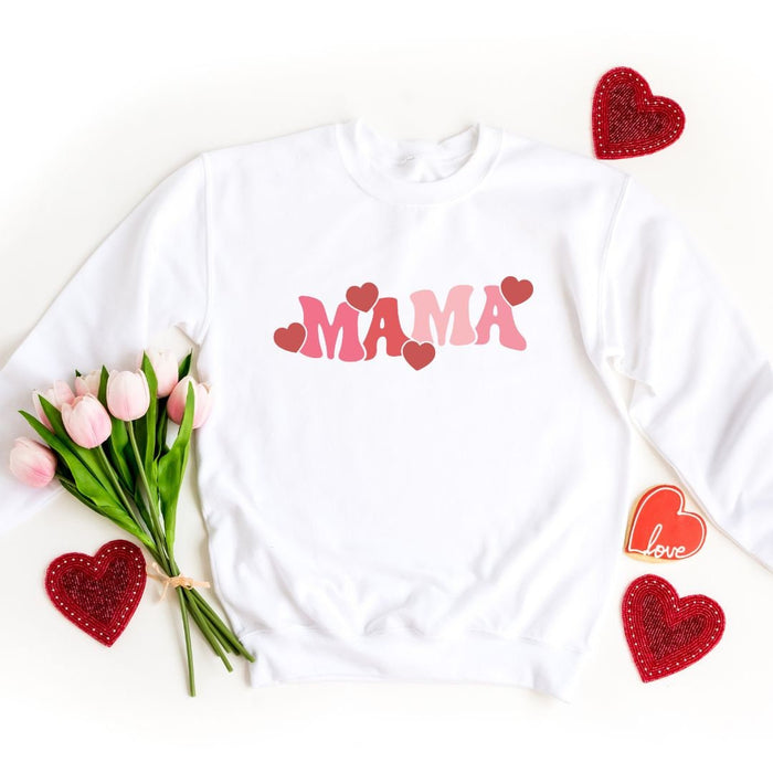 Mama Valentine Hearts Sweatshirt
