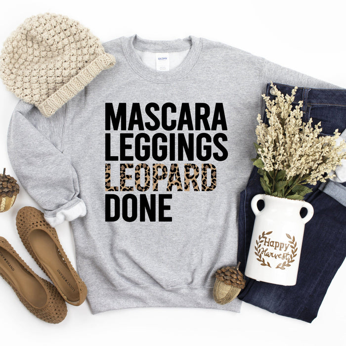 Mascara Leggings Leopard Done Sweatshirt