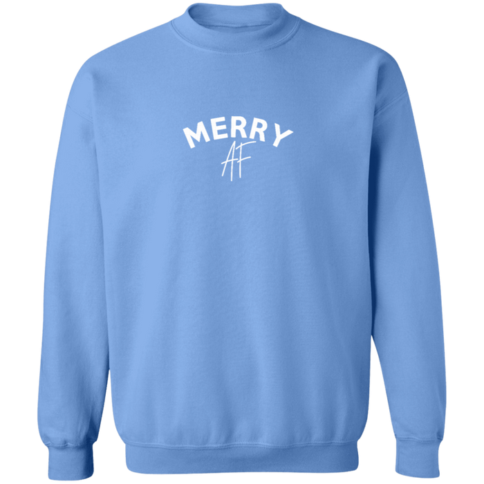 Merry AF Christmas Crew Neck Sweatshirt