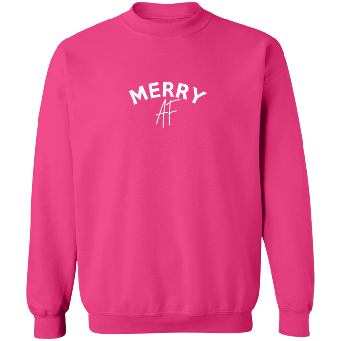Merry AF Christmas Crew Neck Sweatshirt