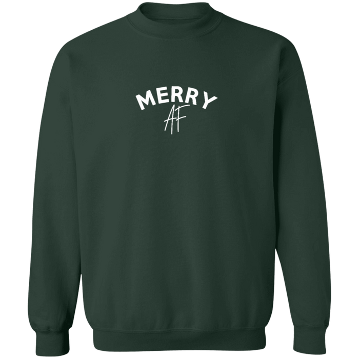 Merry AF Christmas Crew Neck Sweatshirt