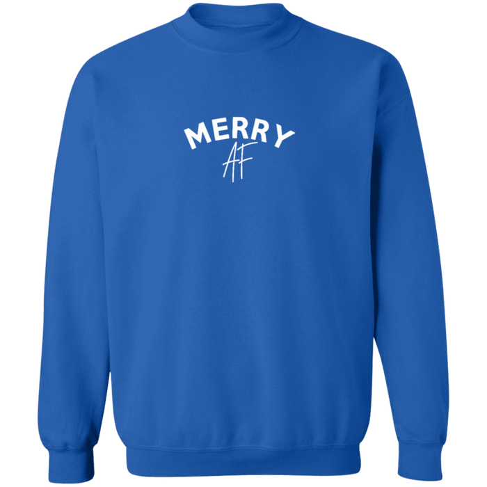 Merry AF Christmas Crew Neck Sweatshirt
