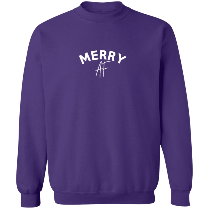 Merry AF Christmas Crew Neck Sweatshirt