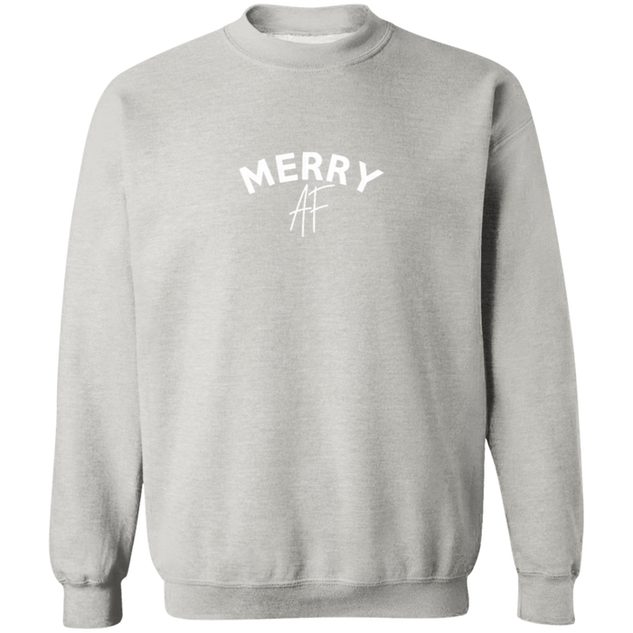 Merry AF Christmas Crew Neck Sweatshirt