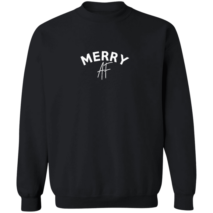 Merry AF Christmas Crew Neck Sweatshirt