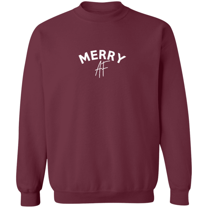Merry AF Christmas Crew Neck Sweatshirt