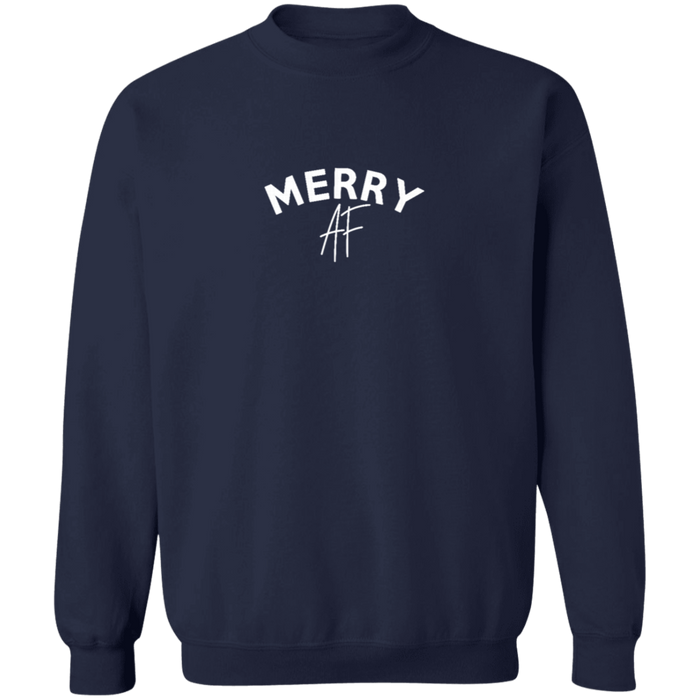 Merry AF Christmas Crew Neck Sweatshirt