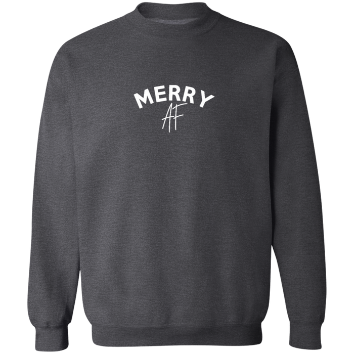 Merry AF Christmas Crew Neck Sweatshirt