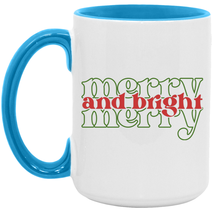 Merry and Bright Merry 15 oz Coffee Mug