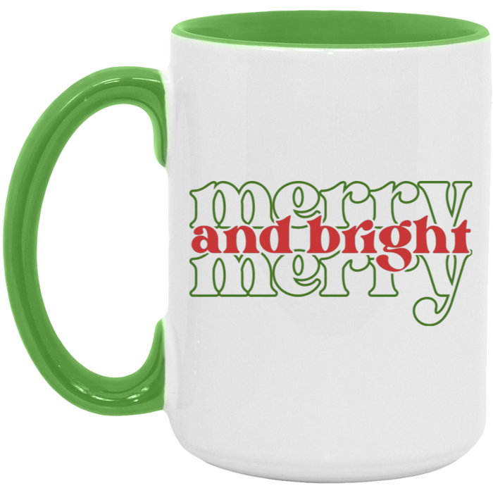 Merry and Bright Merry 15 oz Coffee Mug