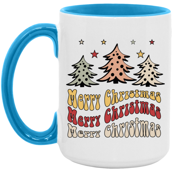 Merry Christmas 70s 15 oz Coffee Mug