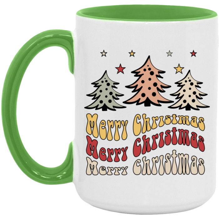 Merry Christmas 70s 15 oz Coffee Mug