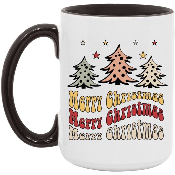 Merry Christmas 70s 15 oz Coffee Mug