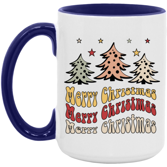 Merry Christmas 70s 15 oz Coffee Mug