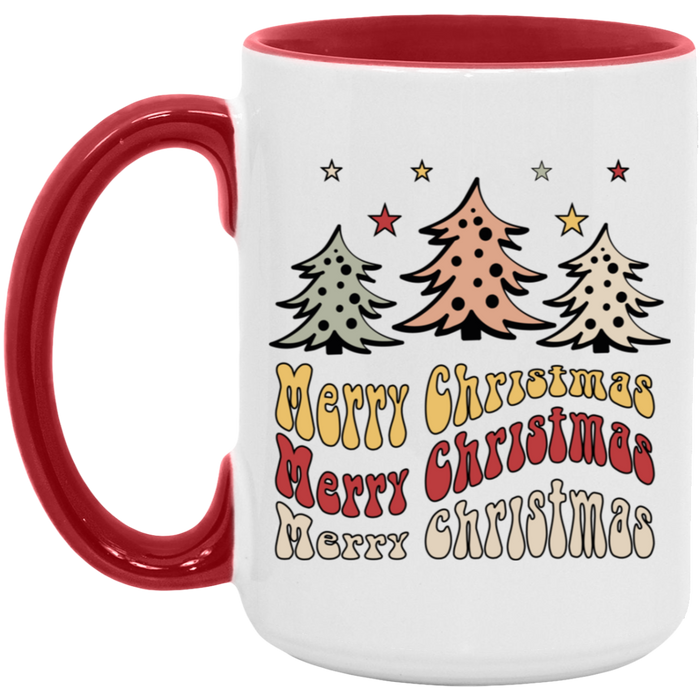 Merry Christmas 70s 15 oz Coffee Mug
