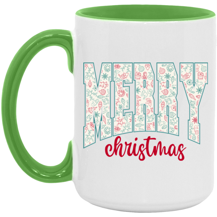 Merry Christmas University 15 oz Coffee Mug