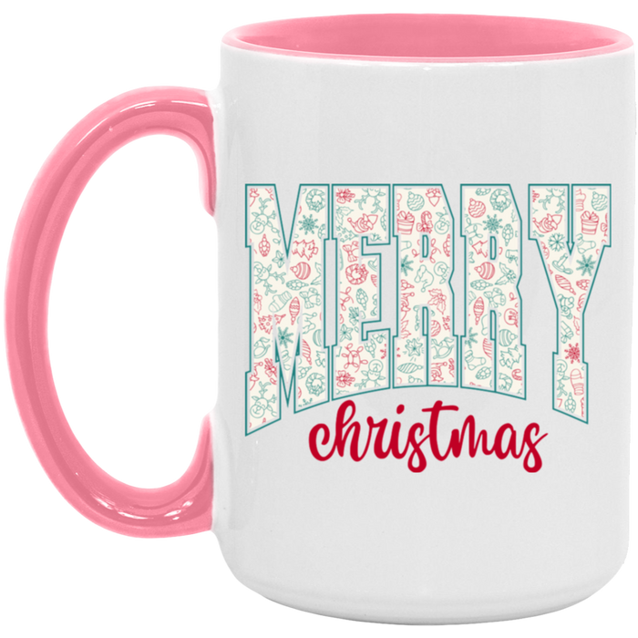 Merry Christmas University 15 oz Coffee Mug
