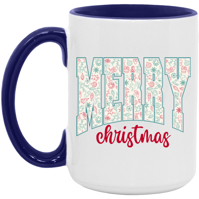 Merry Christmas University 15 oz Coffee Mug