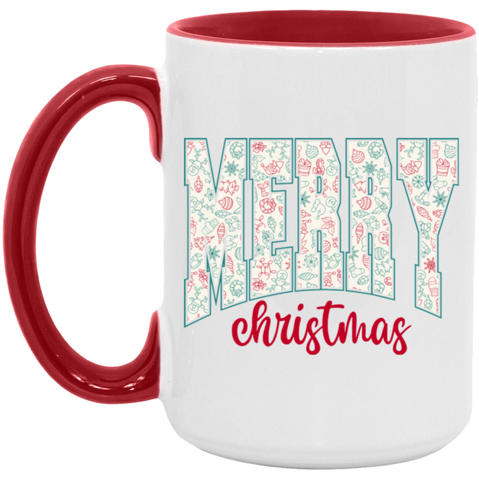 Merry Christmas University 15 oz Coffee Mug
