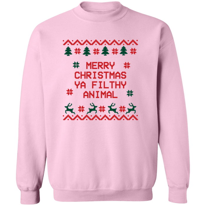 Merry Christmas Ya Filthy Animal Sweatshirt