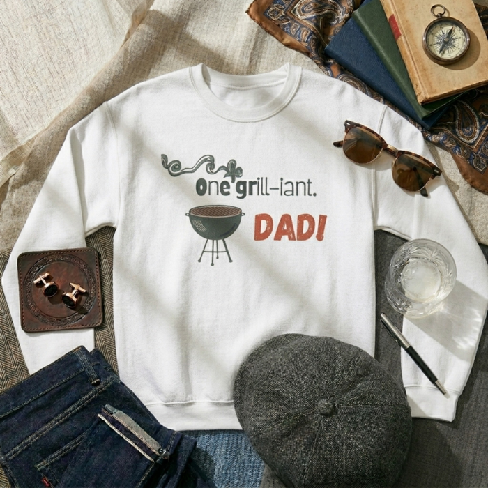 One Grill-iant Dad Sweatshirt