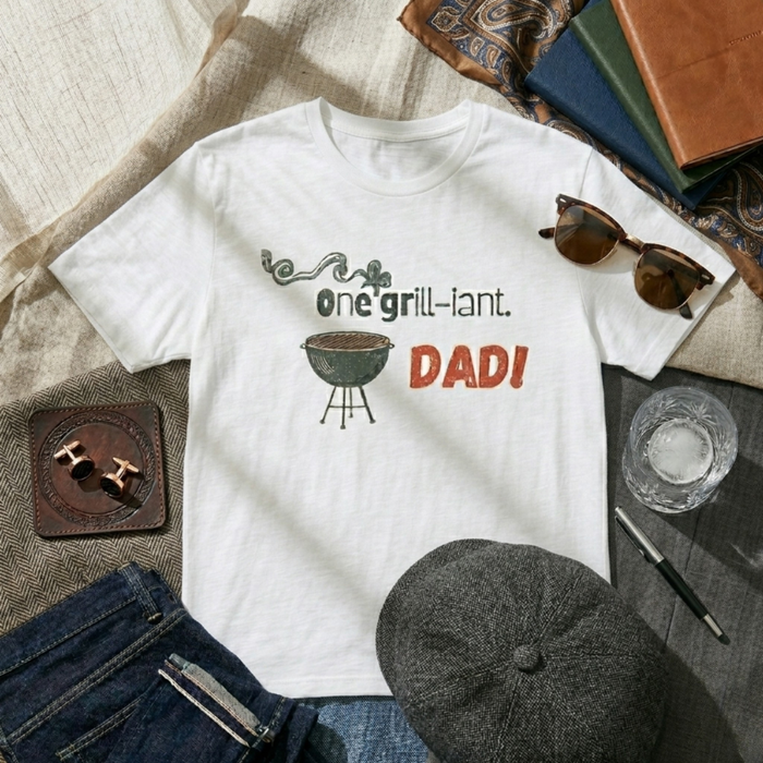One Grill-iant Dad T-shirt