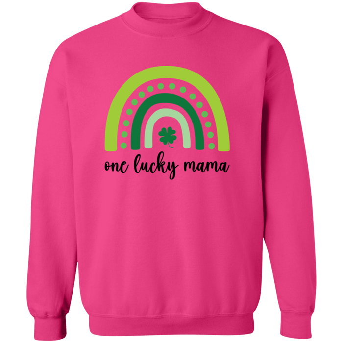 One Lucky Mama Crewneck Sweatshirt